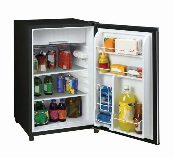 , 4.5 Cu. Ft. Compact Fridge with Chrome Trim EFR492, Platinum