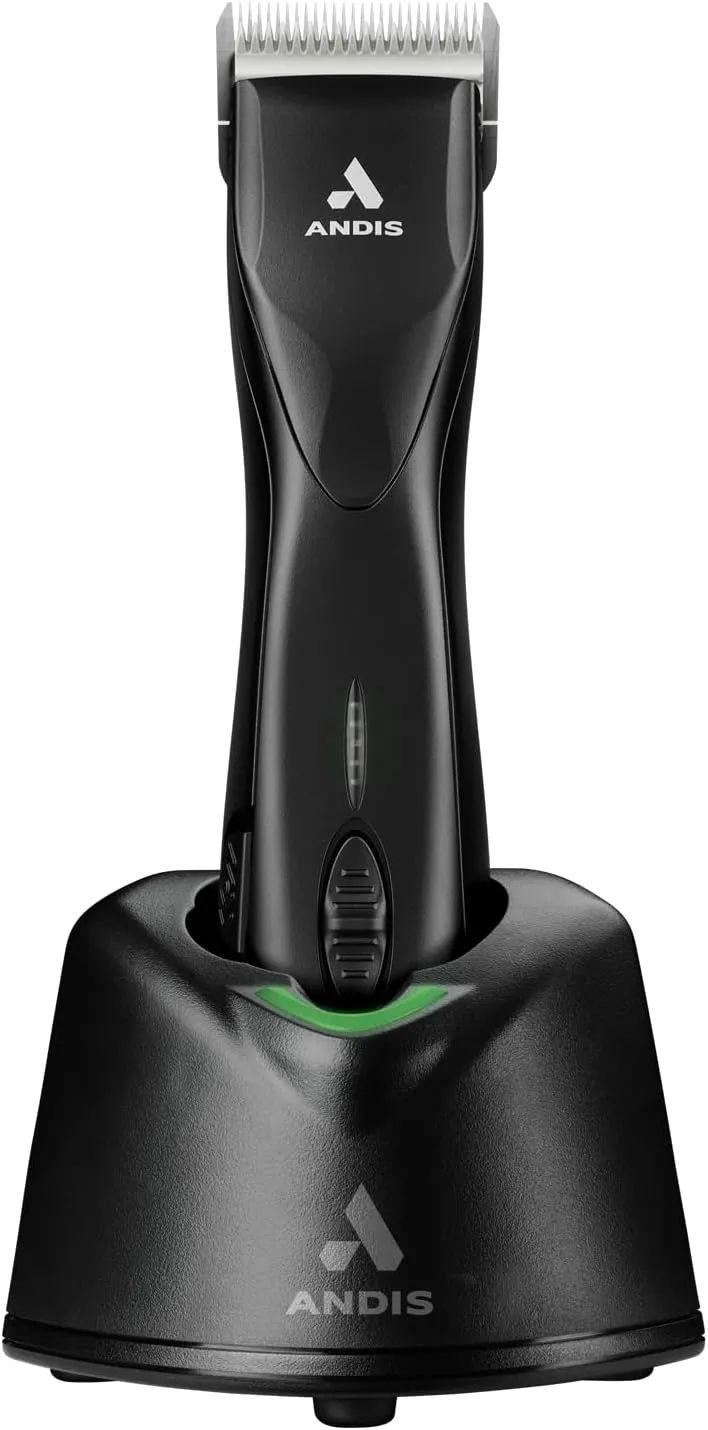 79170 Pulse Zr II 5-Speed Detachable Blade Clipper, Cordless Animal/Dog Grooming, Removable Lithium Ion Battery, LED Charge Light, Black