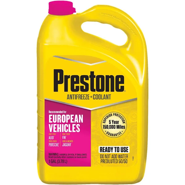 Prestone European Ready-to-Use Pink Antifreeze - 1 Gal AF6400
