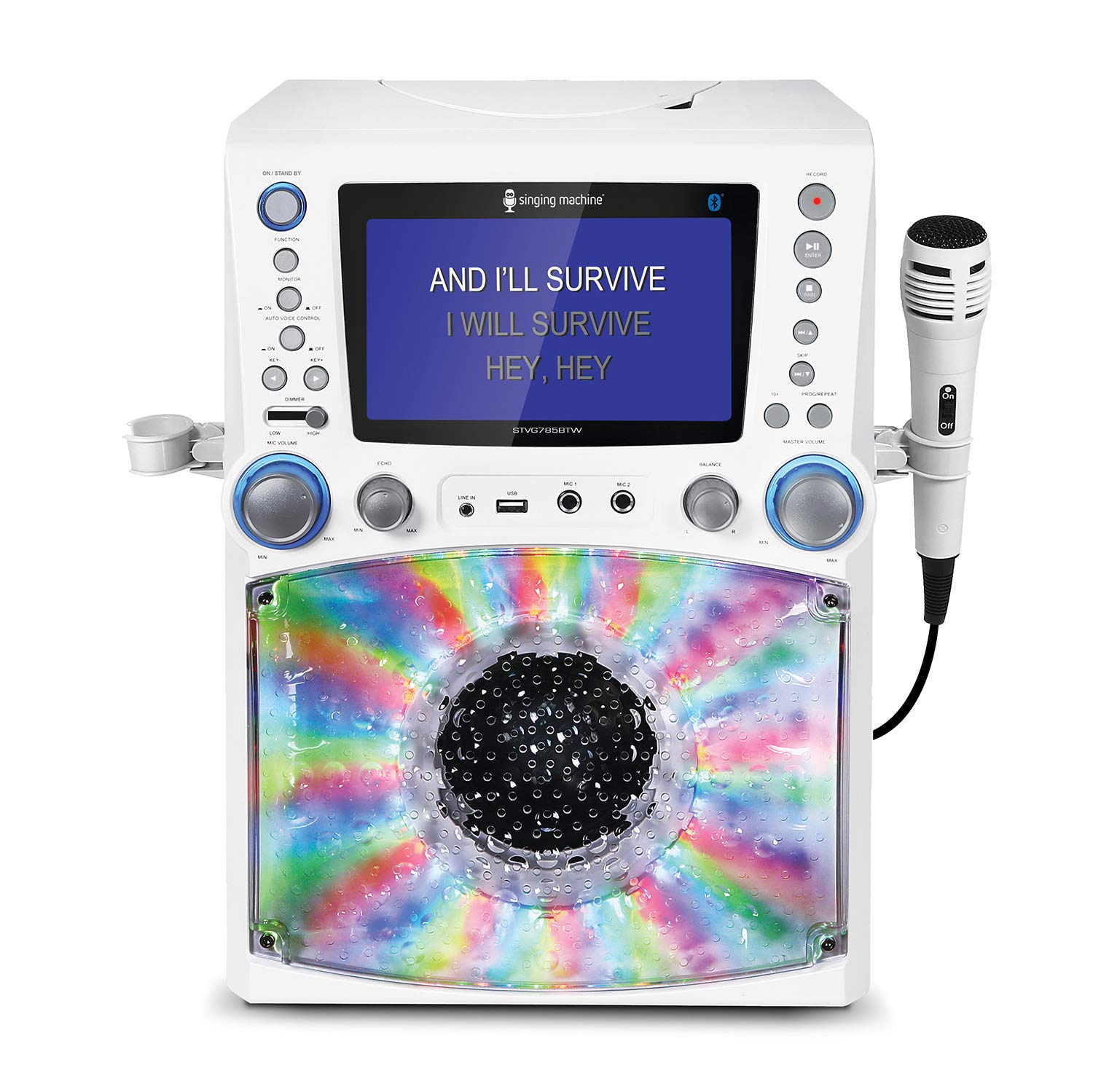 Singing Machine STVG785BTW Bluetooth Karaoke