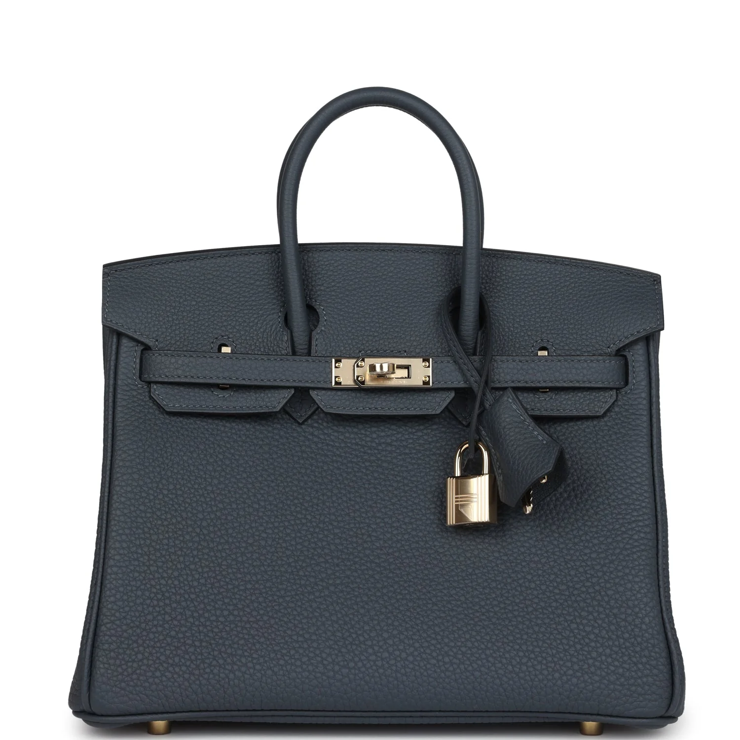 Replicate Hermes Birkin 25 Gris Misty Togo Permabrass Hardware(1:1 replica)
