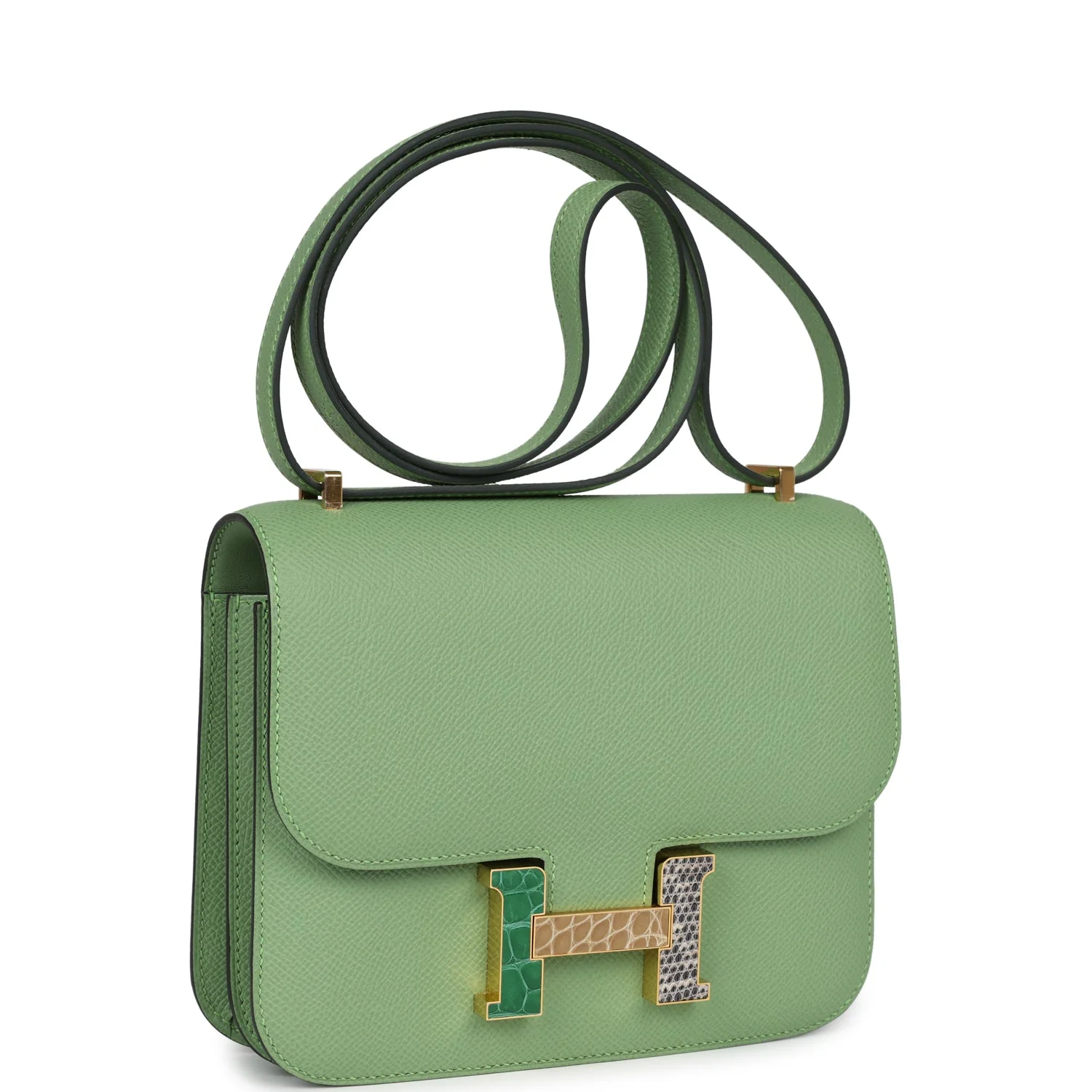 Replicate Hermes Constance 18 Vert Criquet Epsom Marquette Hardware(1:1 replica)