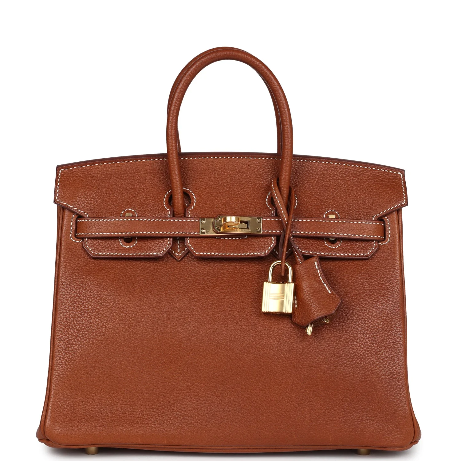 Replicate Hermes Birkin 25 Fauve Barenia Faubourg Gold Hardware(1:1 replica)