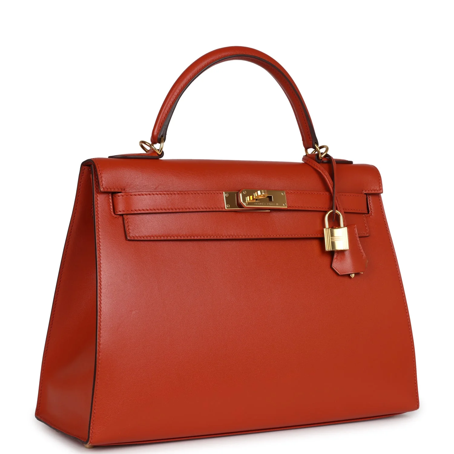 Replicate Hermes Kelly Sellier 32 Terre Battue Tadelakt Gold Hardware(1:1 replica)