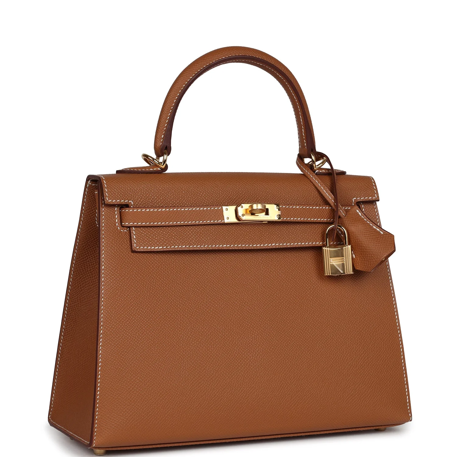 Replicate Hermes Kelly Sellier 25 Gold Epsom Gold Hardware(1:1 replica)