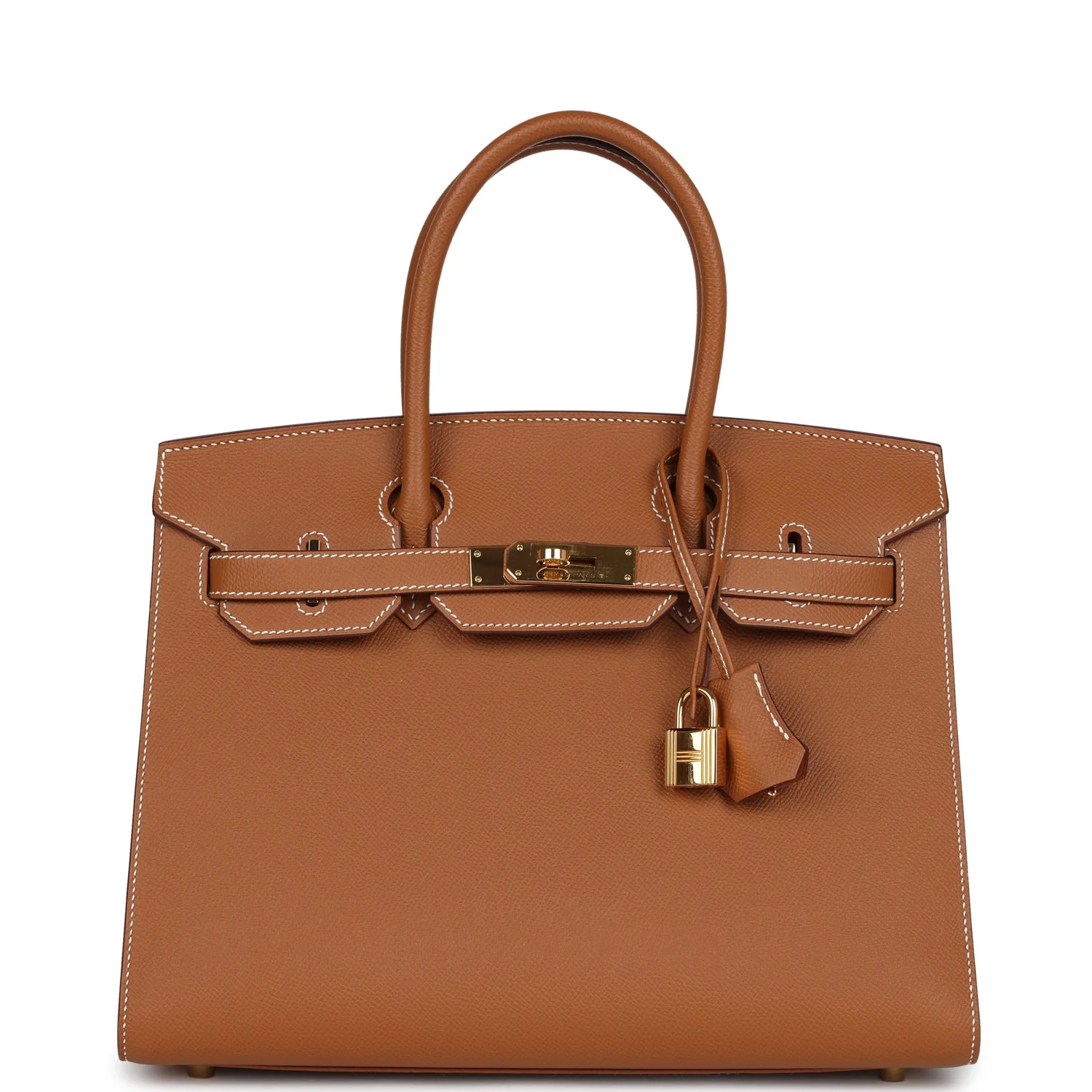 Replicate Hermes Birkin Sellier 30 Gold Epsom Gold Hardware(1:1 replica)