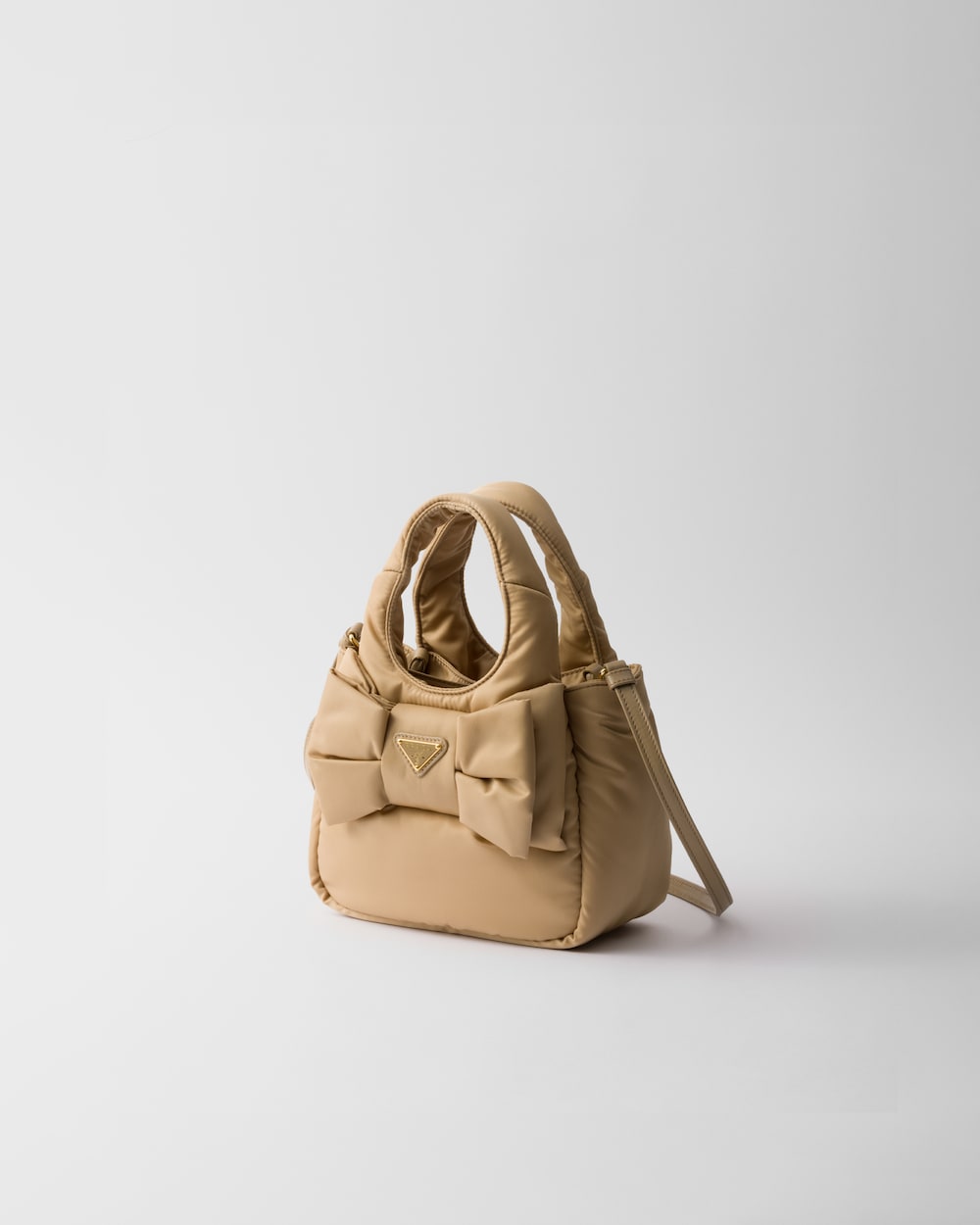 Replicate Padded Re-Nylon Mini-Bag With Bow(1:1 replica)