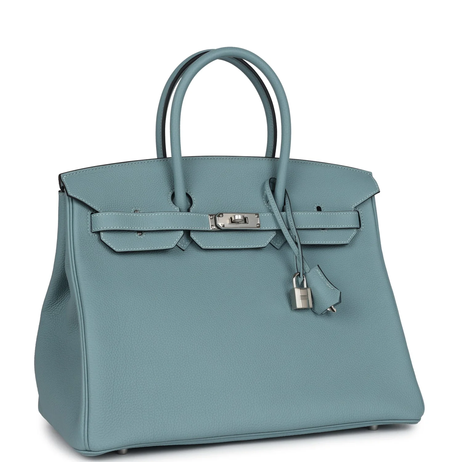 Replicate Hermes Birkin 35 Ciel Togo Palladium Hardware(1:1 replica)