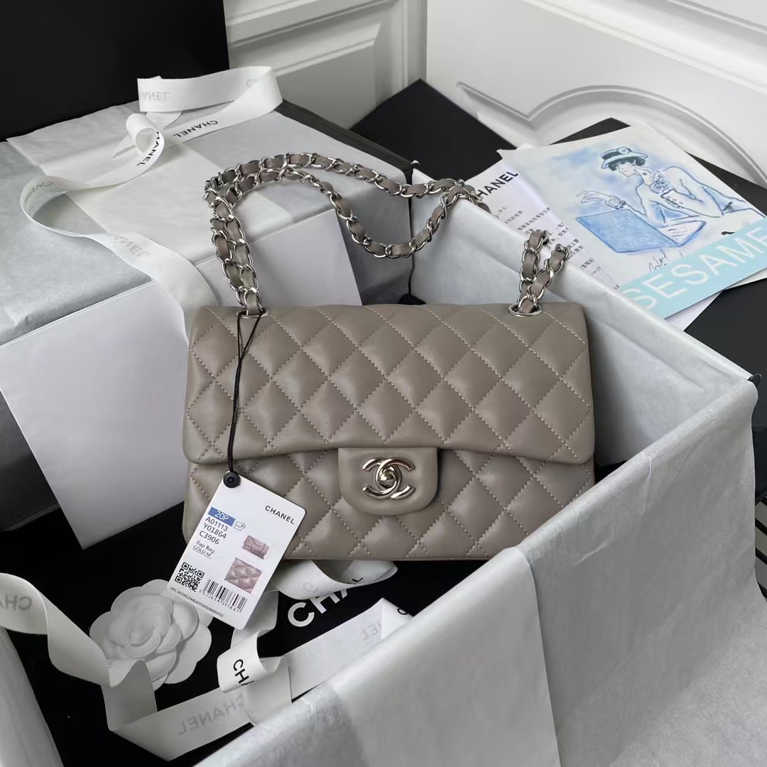 Replicate Chanel Small Classic Handbag Silver Hardware(1:1 replica)