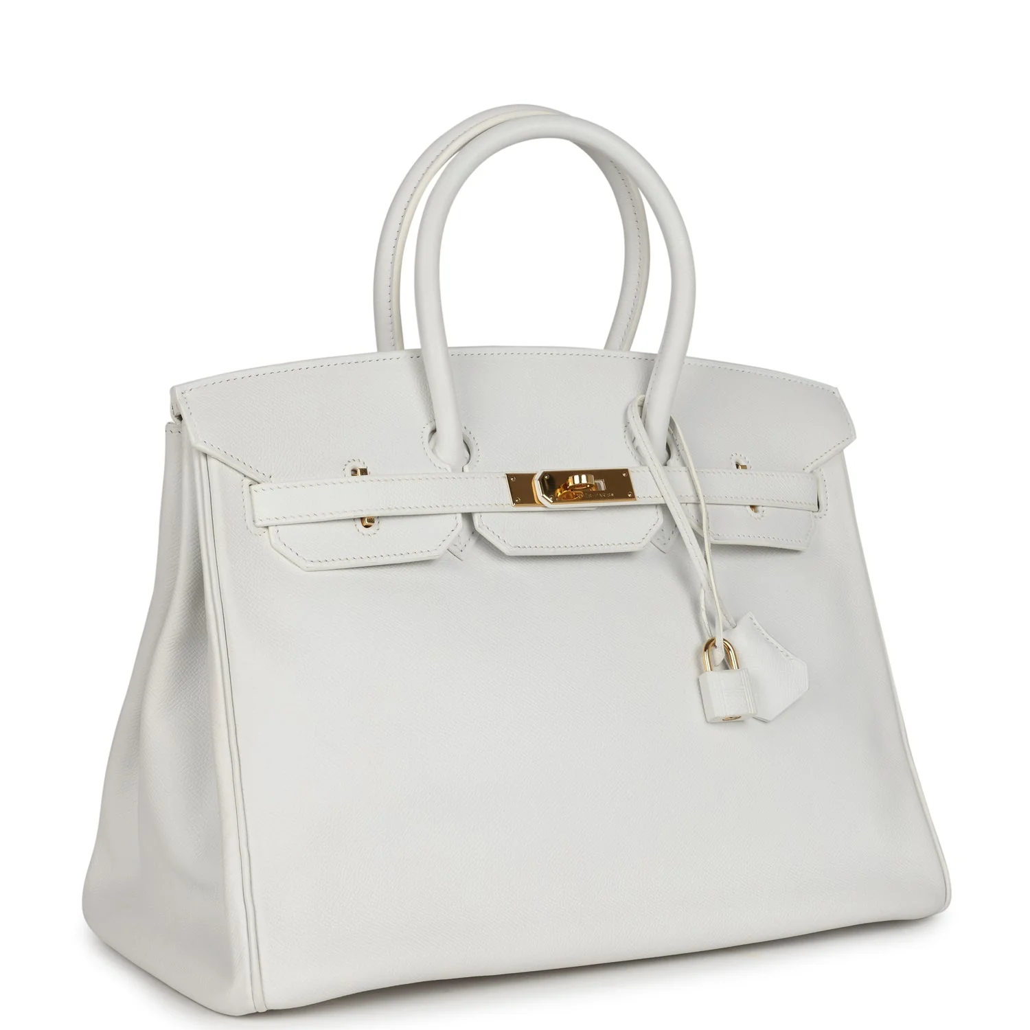 Replicate Hermes Birkin 35 White Epsom Gold Hardware(1:1 replica)
