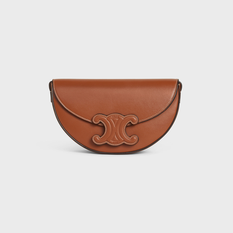 Replicate BESACE CUIR TRIOMPHE IN SMOOTH CALFSKIN TAN(1:1 replica)