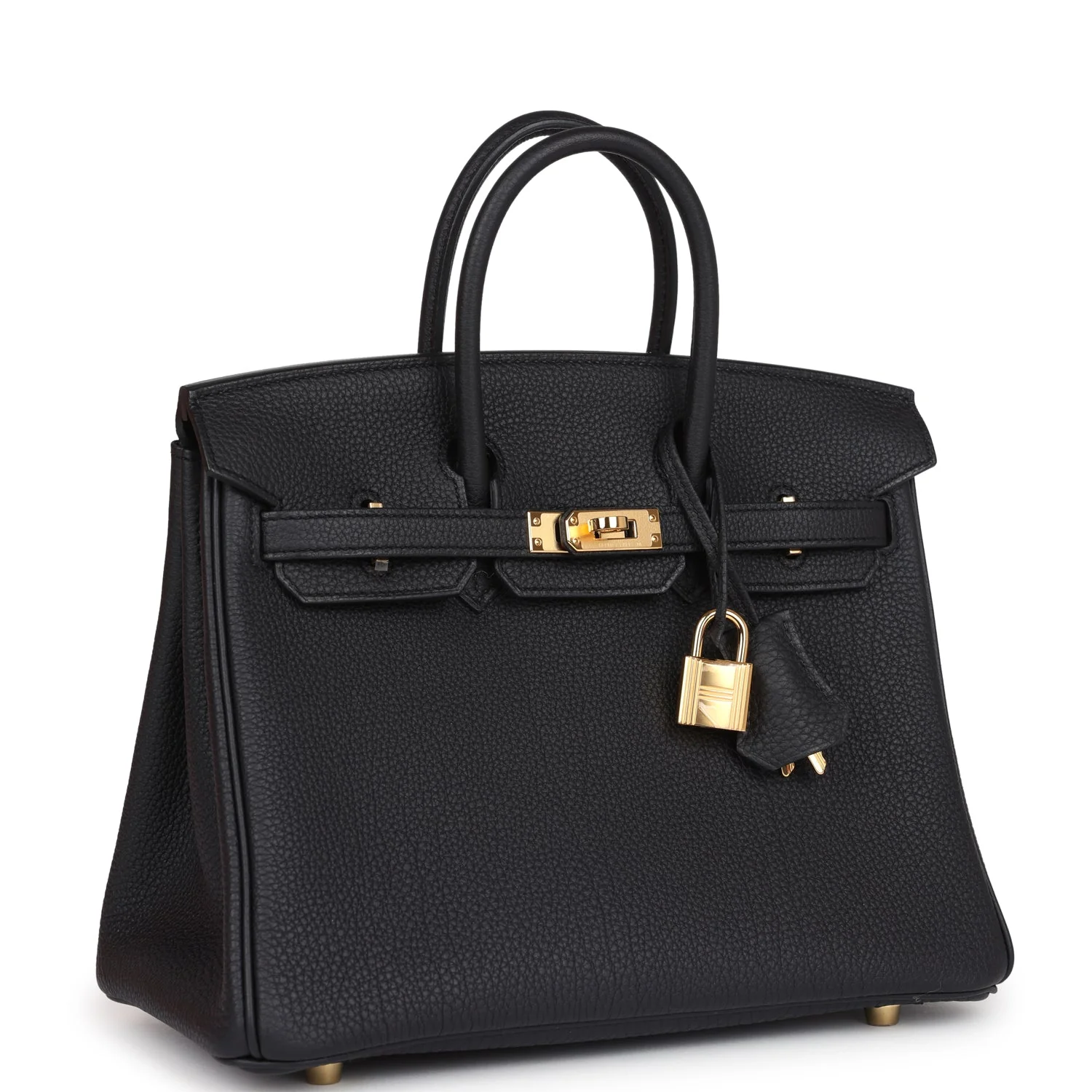 Replicate Hermes Birkin 25 Black Togo Gold Hardware(1:1 replica)