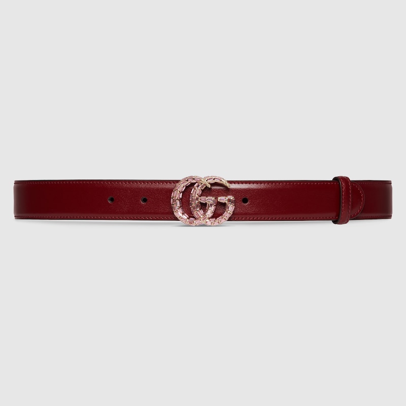 Replicate GG Marmont thin belt with crystals(1:1 replica)