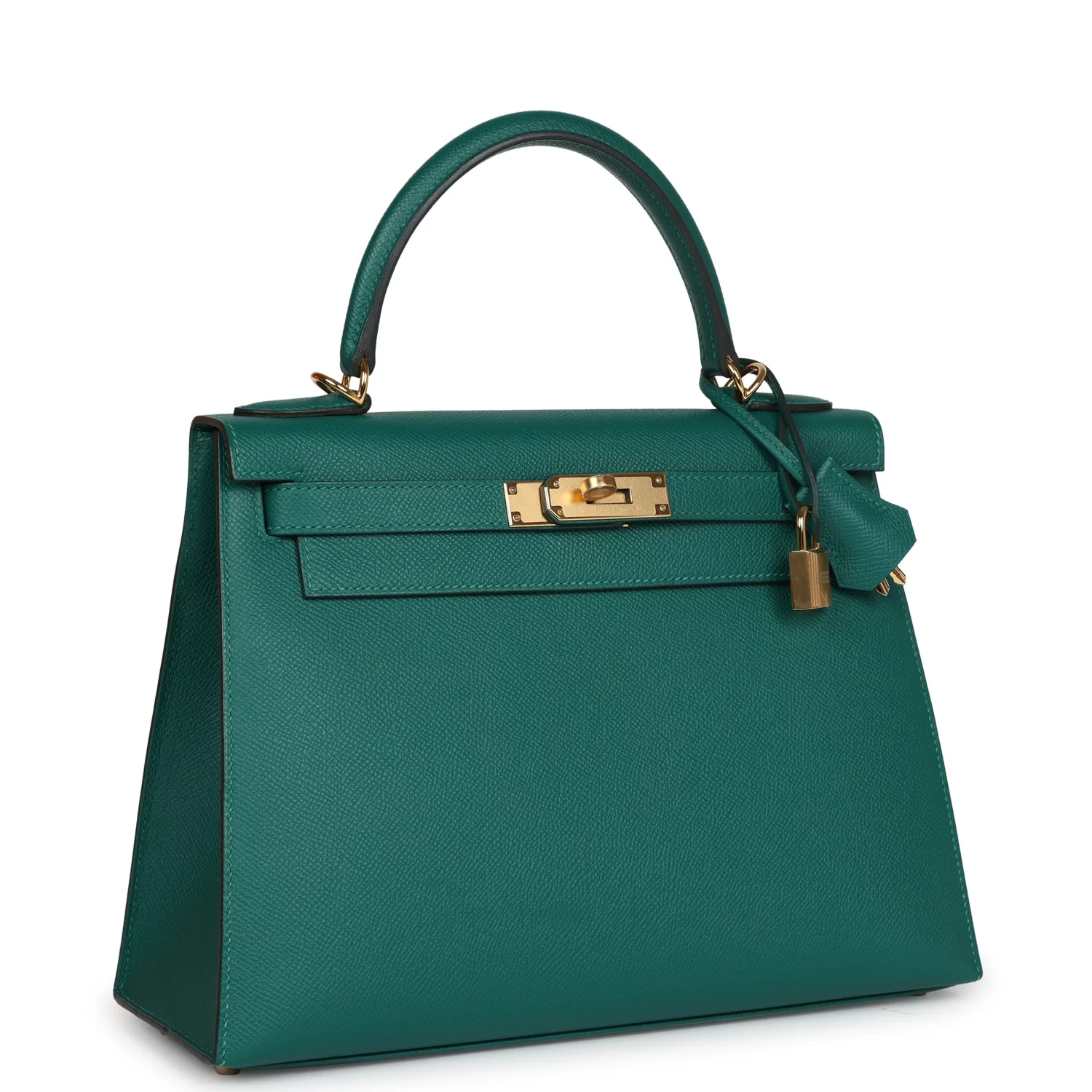 Replicate Hermes Kelly Sellier 28 Malachite Epsom Gold Hardware(1:1 replica)
