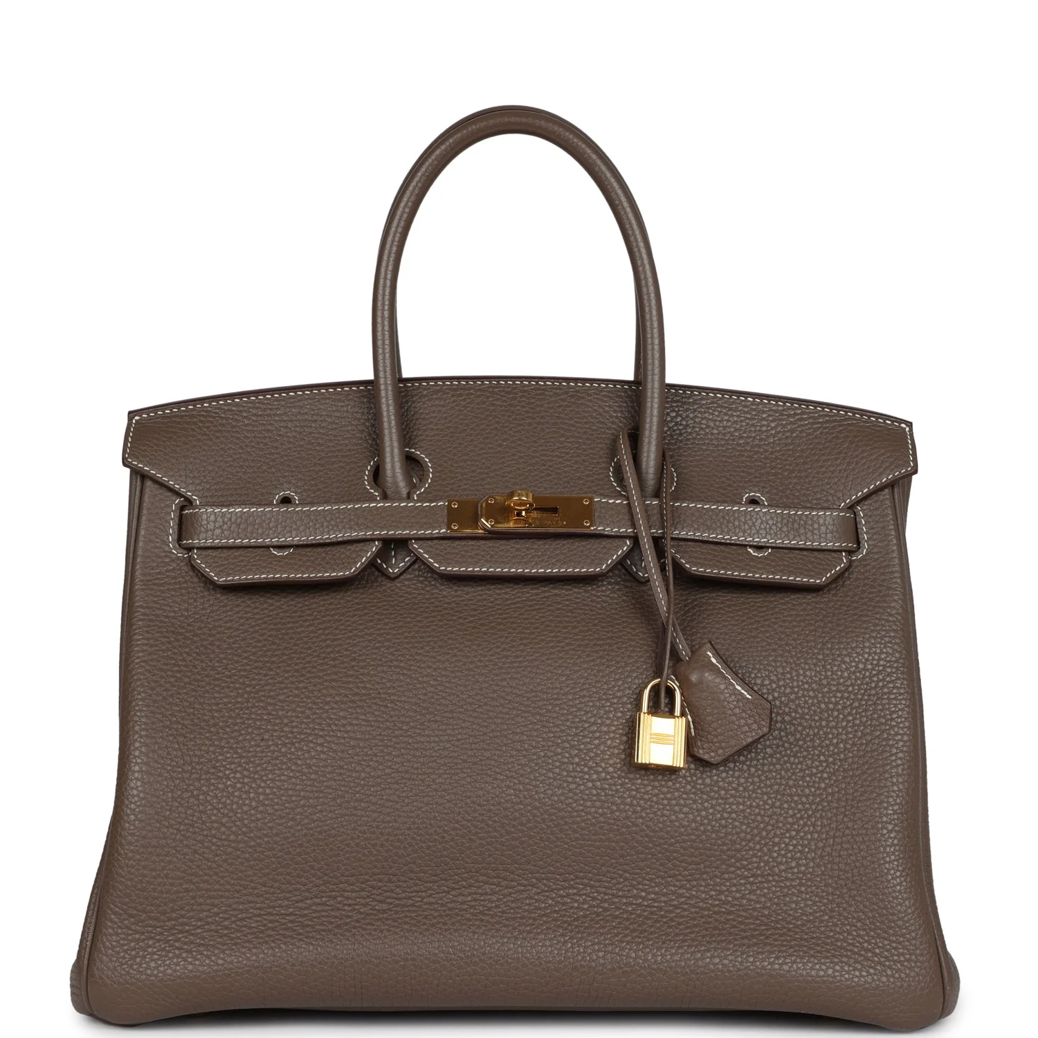 Replicate Hermes Birkin 35 Etoupe Togo Gold Hardware(1:1 replica)