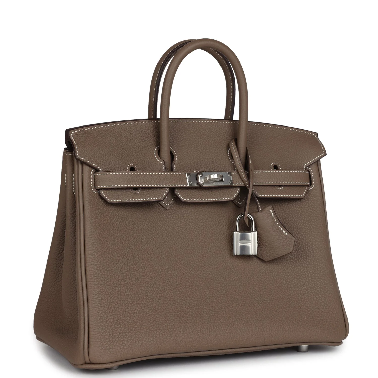 Replicate Hermes Birkin 25 Etoupe Togo Palladium Hardware(1:1 replica)