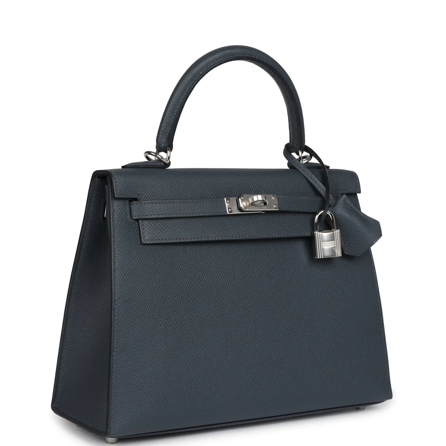 Replicate Hermes Kelly Sellier 25 Gris Misty Epsom Palladium Hardware(1:1 replica)