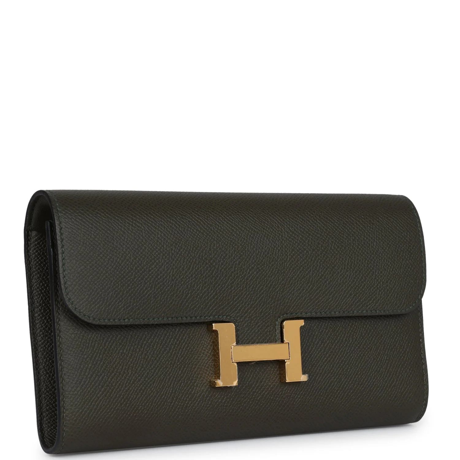 Replicate Hermes Constance Wallet To Go Vert De Gris Epsom Gold Hardware(1:1 replica)