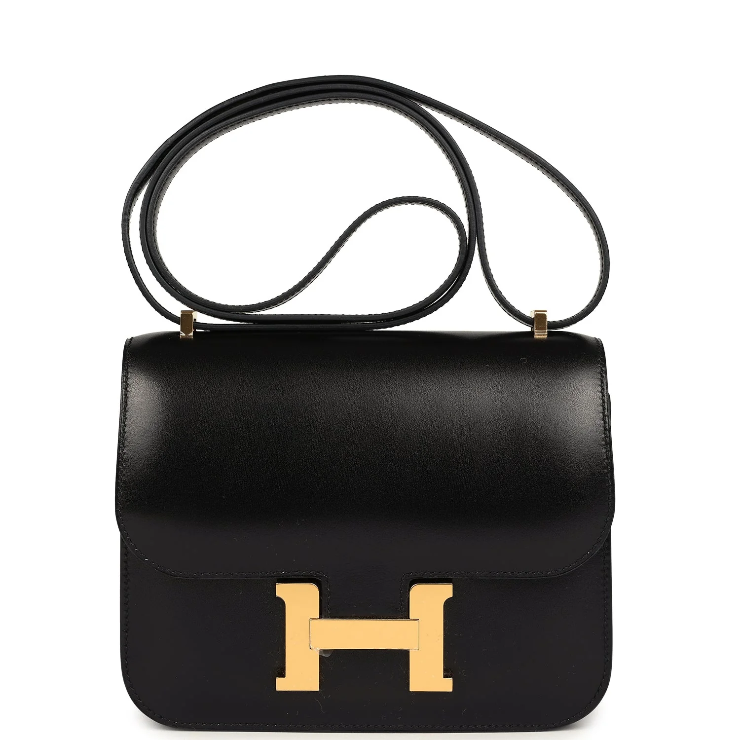 Replicate Hermes Constance 18 Black Box Gold Hardware(1:1 replica)