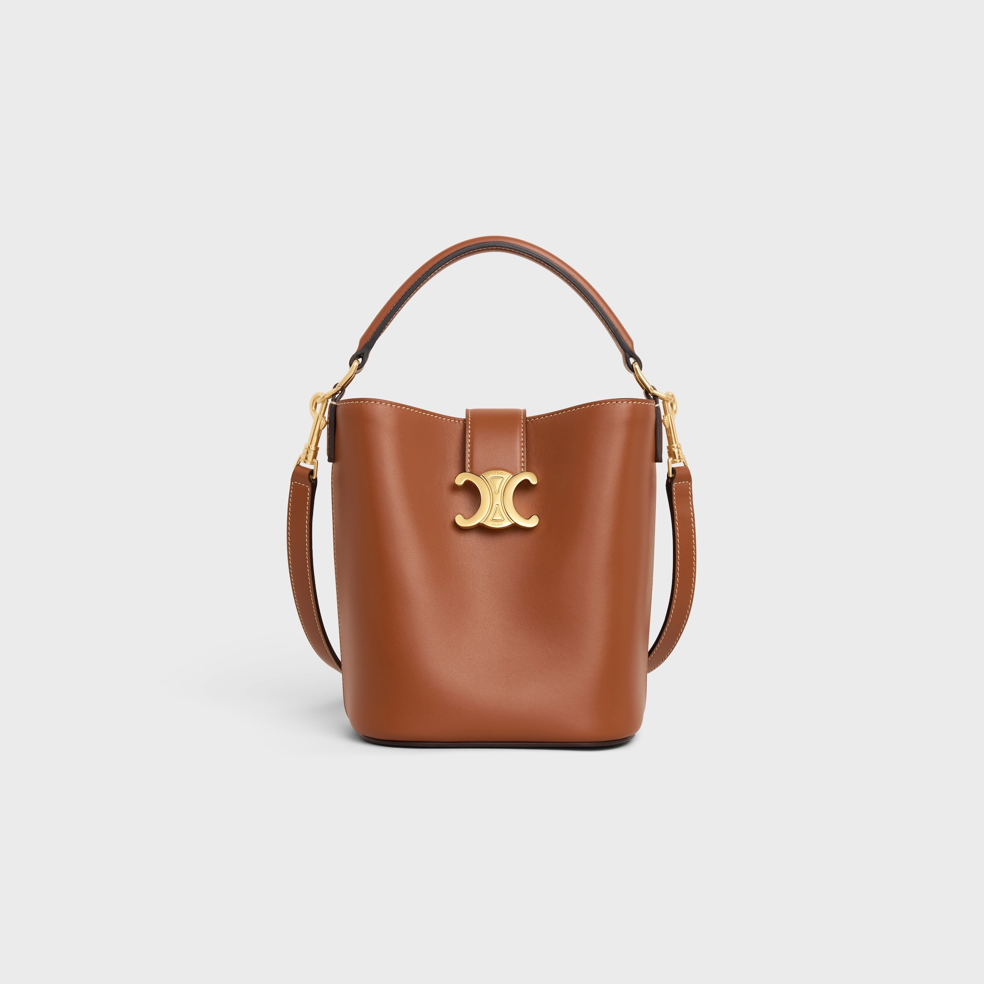 Replicate SMALL BUCKET LOUISE IN SMOOTH CALFSKIN TAN(1:1 replica)