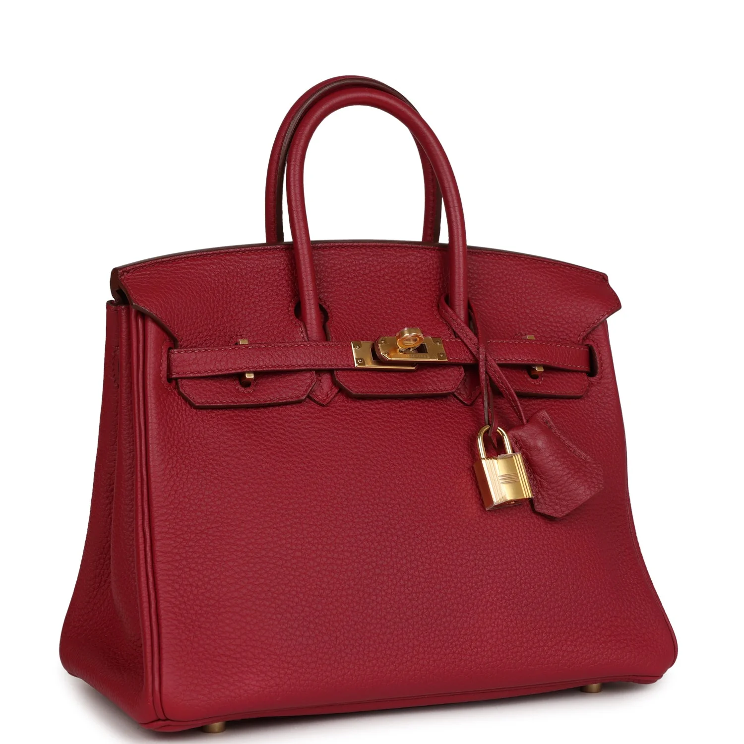 Replicate Hermes Birkin 25 Rubis Togo Gold Hardware(1:1 replica)