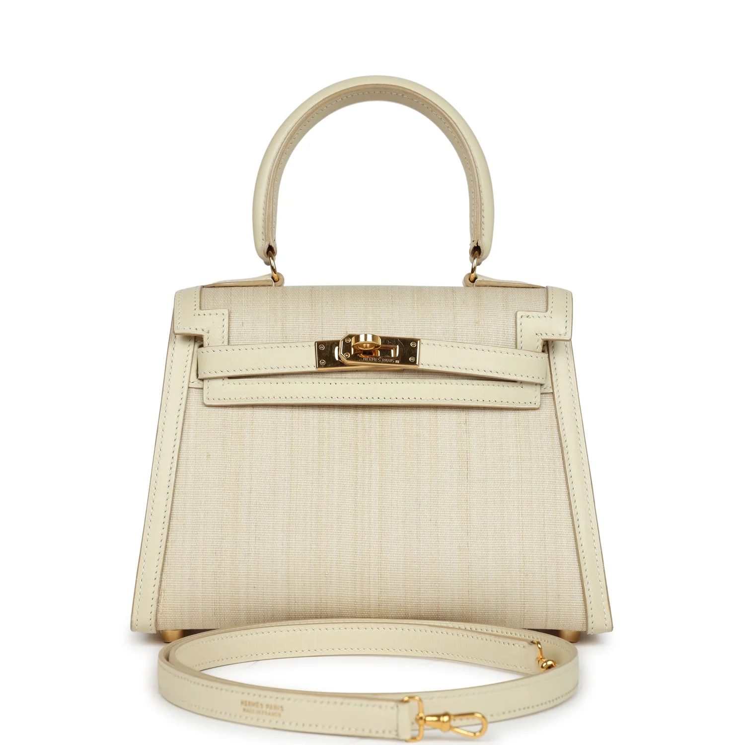 Replicate Vintage Hermes Kelly Sellier 20 Parchemin Crinoline and Box Gold Hardware(1:1 replica)
