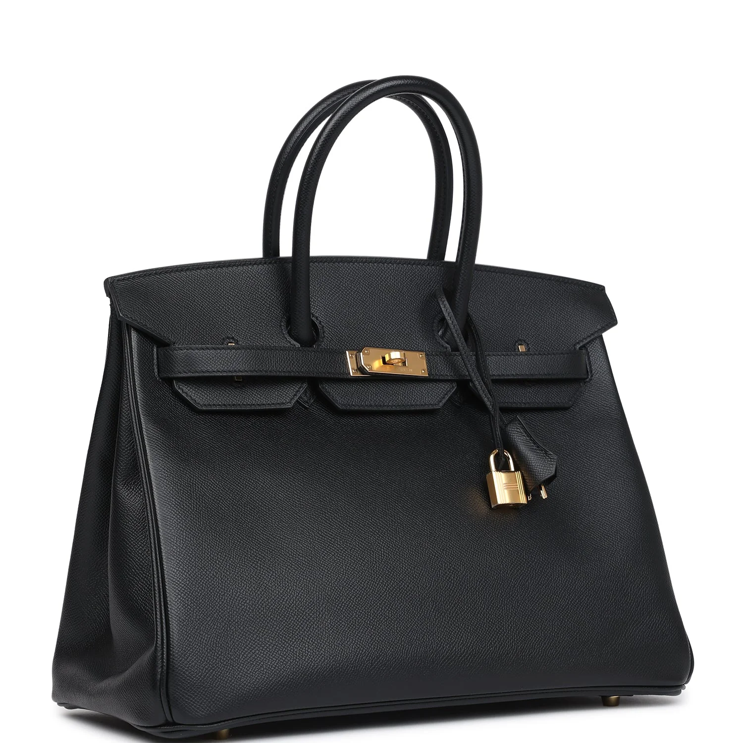 Replicate Hermes Birkin 35 Black Epsom Gold Hardware(1:1 replica)