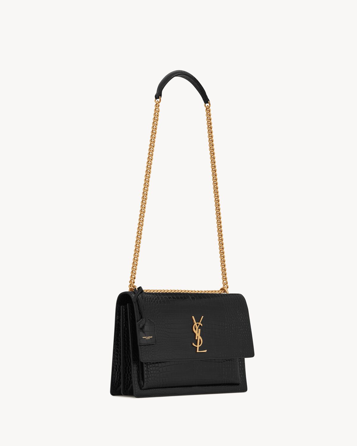 Replicate YSL Sunset Large in Crocodile-Embossed Leather(1:1 replica)