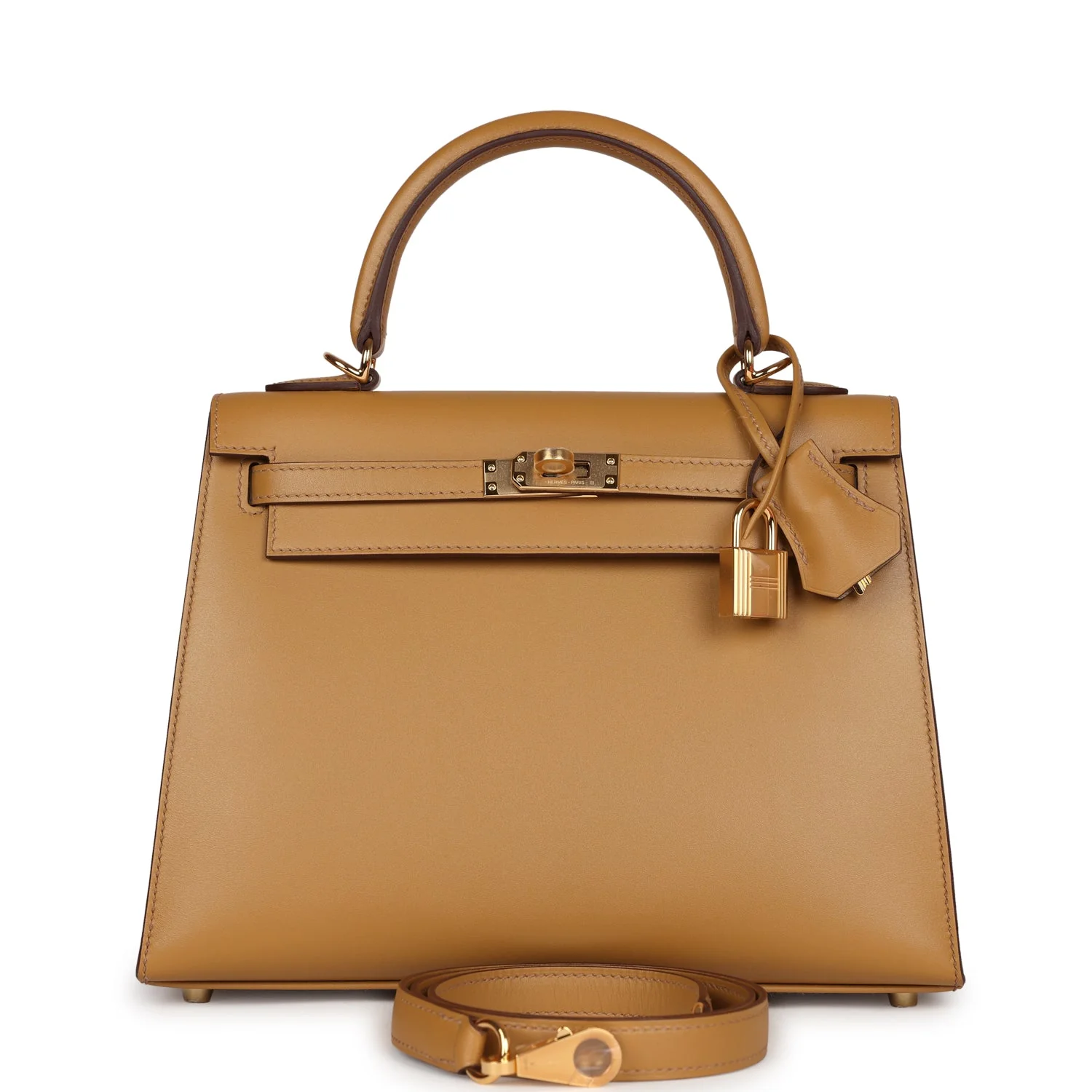 Replicate Hermes Kelly Sellier 25 Poussi��re Tadelakt Gold Hardware(1:1 replica)