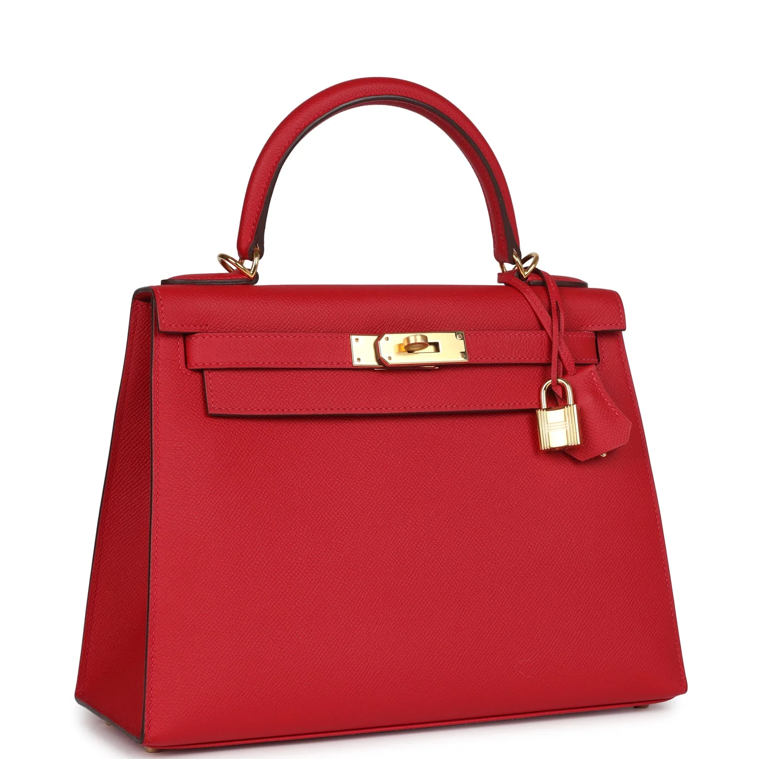 Replicate Hermes Kelly Sellier 28 Rouge Casaque Epsom Gold Hardware(1:1 replica)