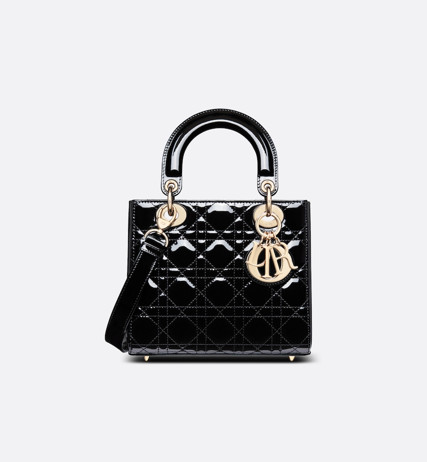 Replicate Dior Small Lady Dior Bag HandBags- patent leather(1:1 replica)