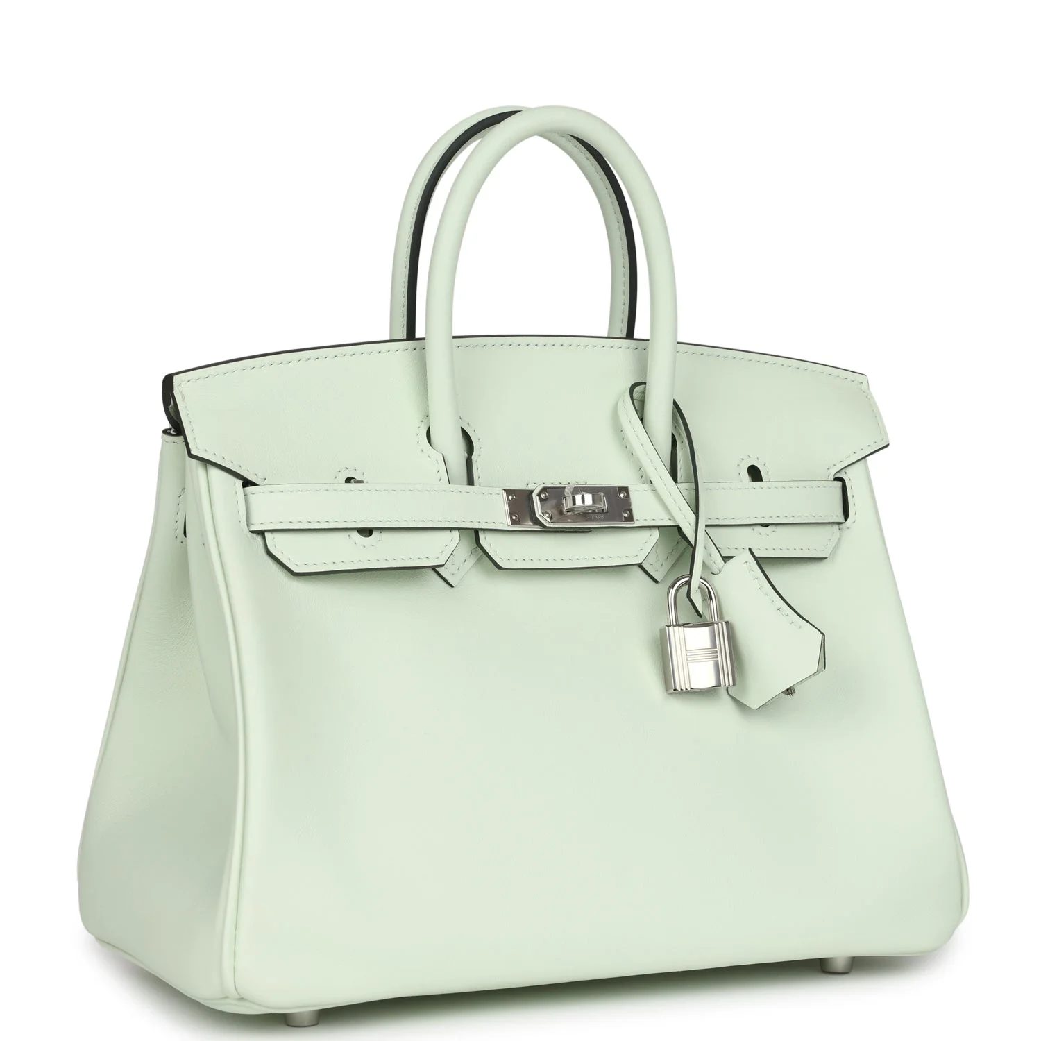 Replicate Hermes Birkin 25 Vert Fizz Swift Palladium Hardware(1:1 replica)