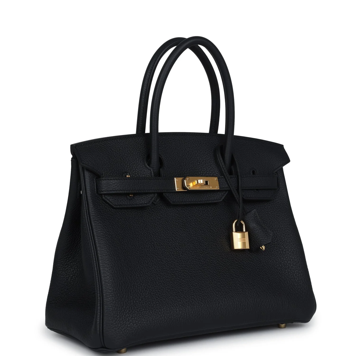 Replicate Hermes Birkin 30 Black Togo Gold Hardware(1:1 replica)