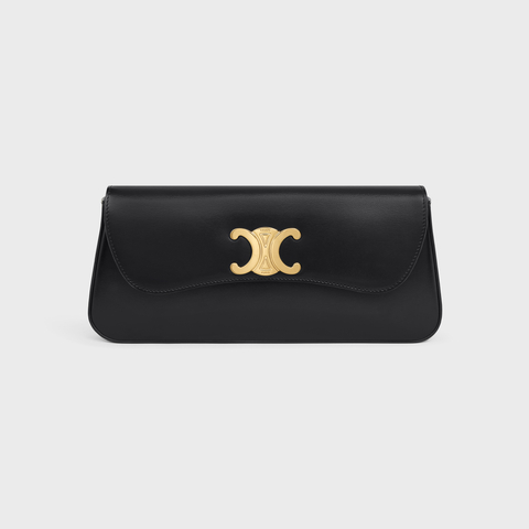 Replicate LOLA CLUTCH IN SHINY CALFSKIN BLACK(1:1 replica)