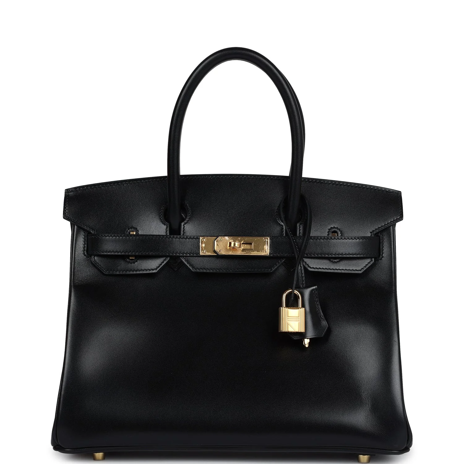 Replicate Hermes Birkin 30 Black Box Gold Hardware(1:1 replica)