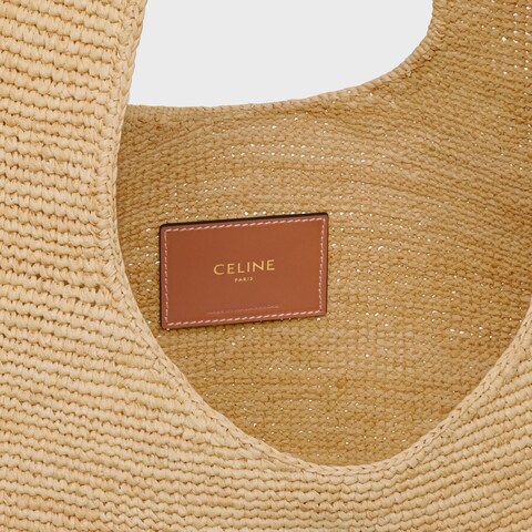 Replicate Celine Classic Panier Shopper Cabas IN RAFFIA AND CALFSKIN(1:1 replica)