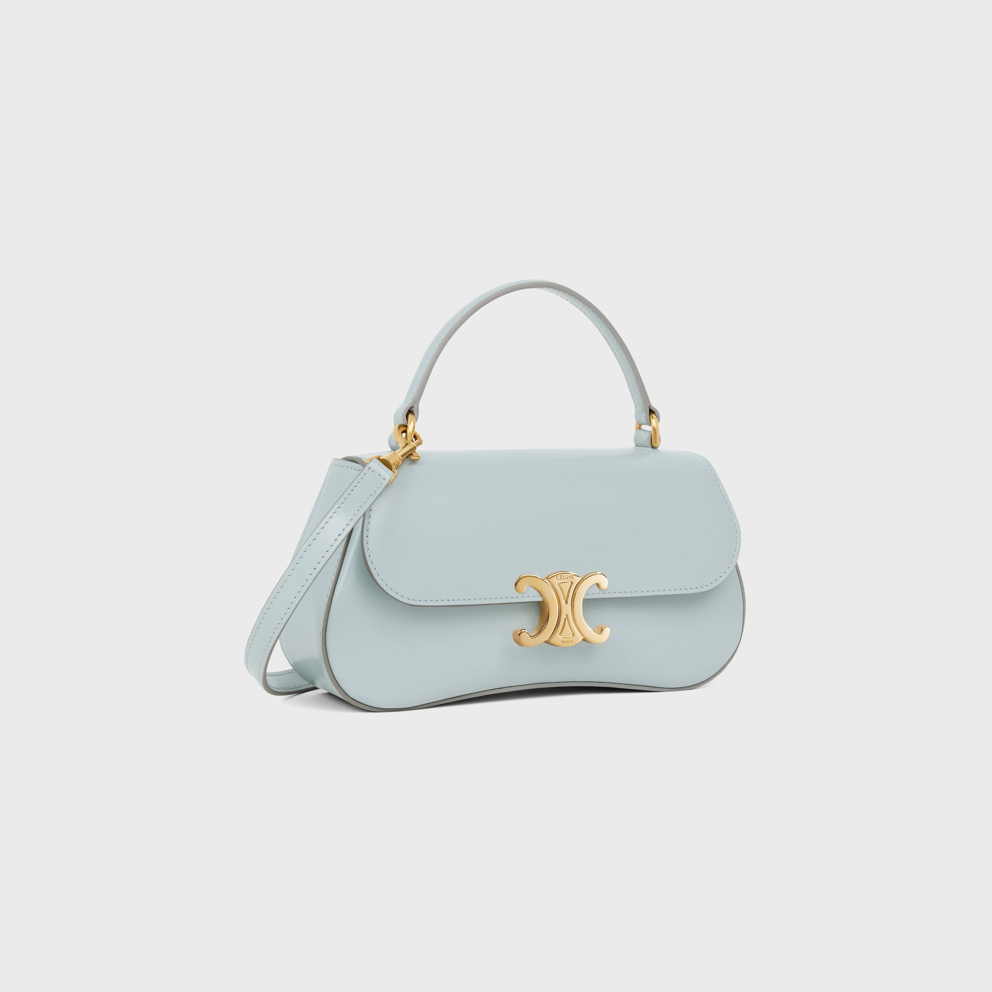 Replicate TEEN CELINE LOLA IN SHINY CALFSKIN ICE BLUE(1:1 replica)
