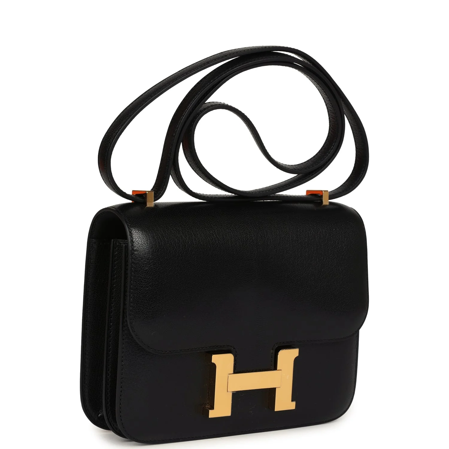 Replicate Hermes Constance 18 Black Chevre Chamkila Gold Hardware(1:1 replica)