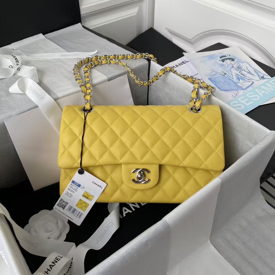 Replicate Chanel Classic 11.12 Handbag Caviar Silver Hardware(1:1 replica)