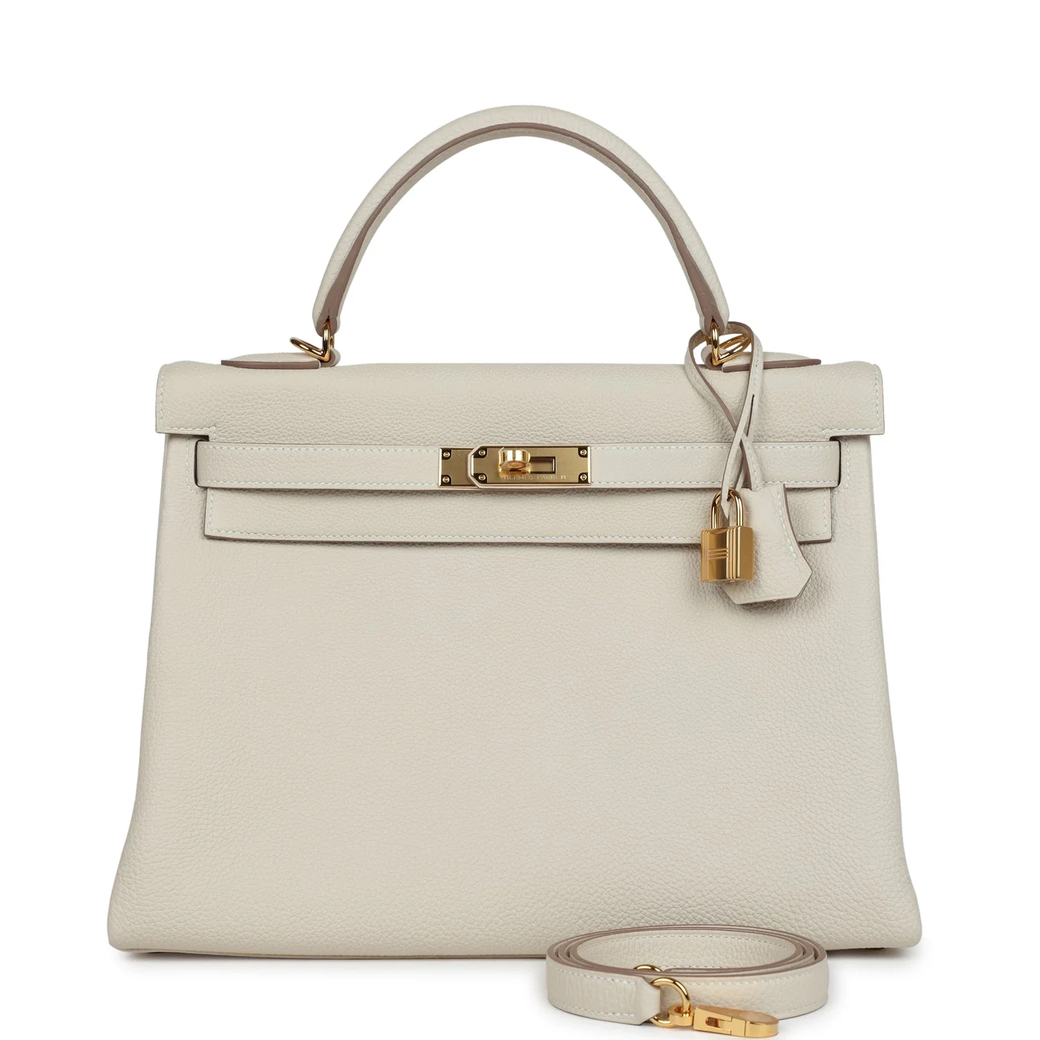 Replicate Hermes Kelly Retourne 32 Craie Togo Gold Hardware(1:1 replica)