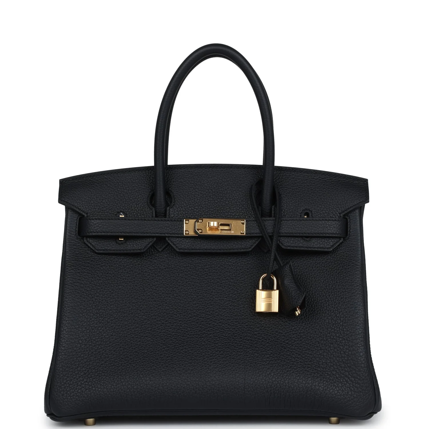 Replicate Hermes Birkin 30 Black Togo Gold Hardware(1:1 replica)