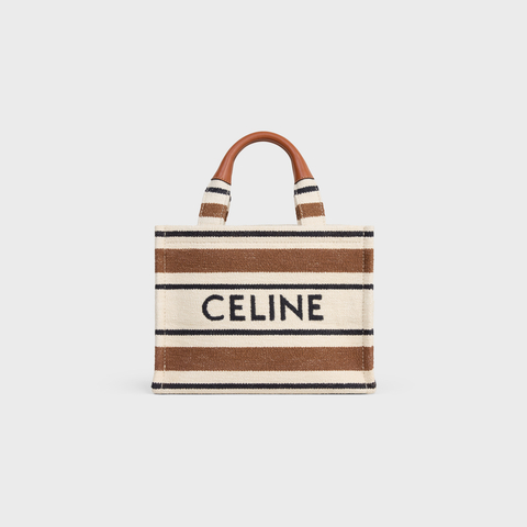 Replicate SMALL CABAS THAIS IN STRIPED TEXTILE WITH CELINE JACQUARD MULTICOLOR(1:1 replica)
