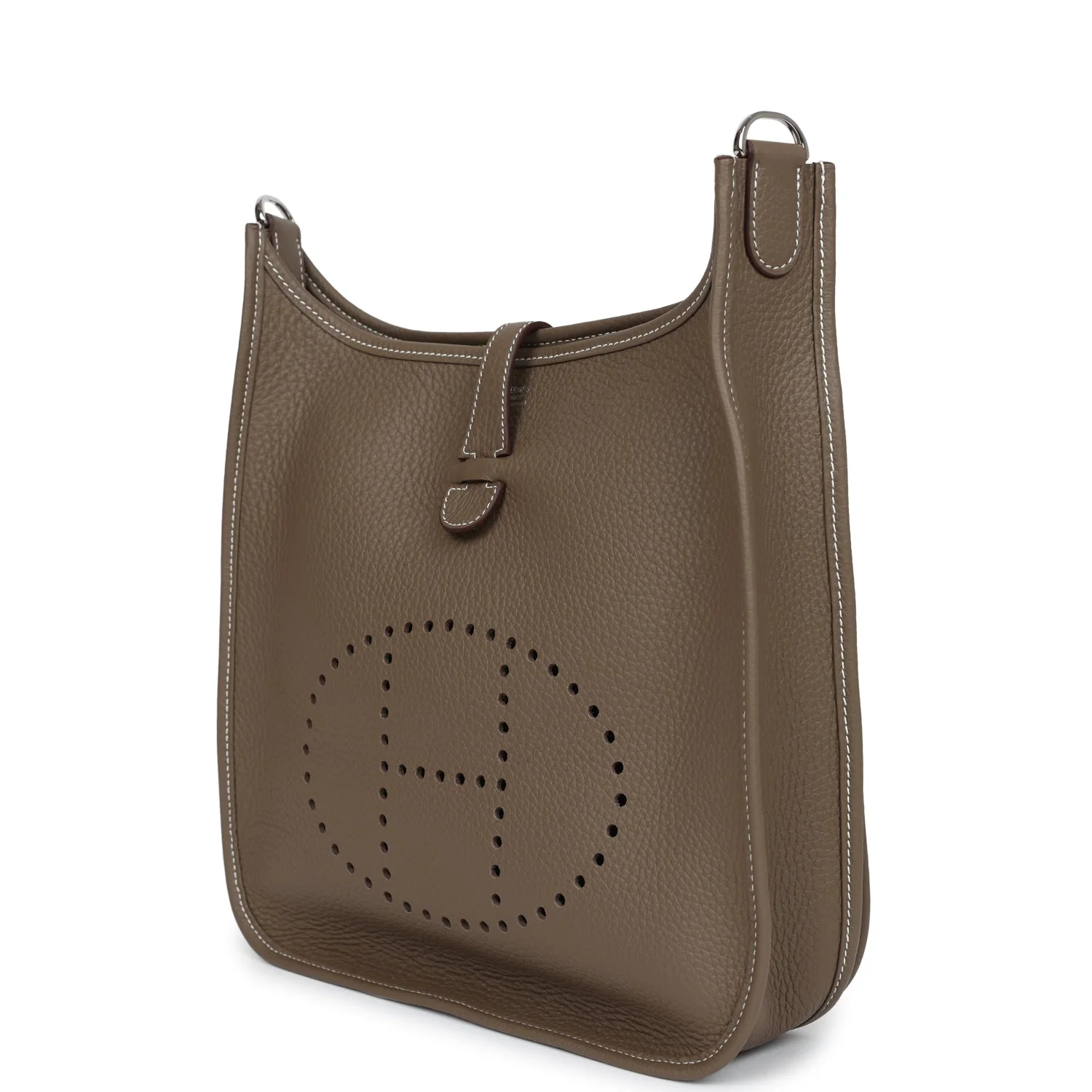 Replicate Hermes Evelyne PM Etoupe Clemence Palladium Hardware(1:1 replica)