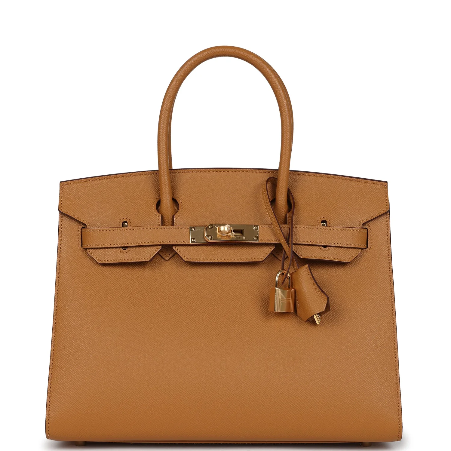 Replicate Hermes Birkin Sellier 30 Sesame Epsom Gold Hardware(1:1 replica)