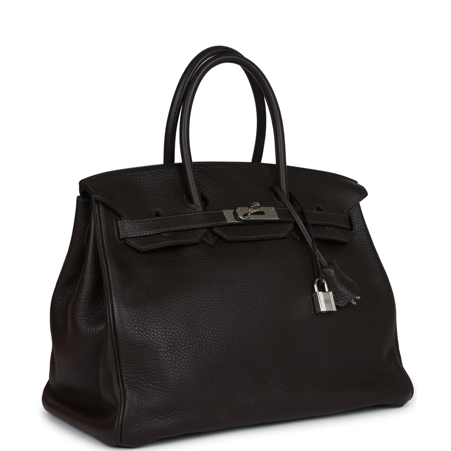 Replicate Hermes Birkin 35 Cafe Clemence Palladium Hardware(1:1 replica)