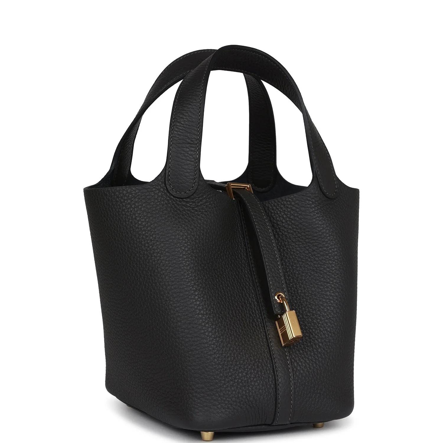 Replicate Hermes Picotin Lock 18 Dark Bronze Clemence Gold Hardware(1:1 replica)