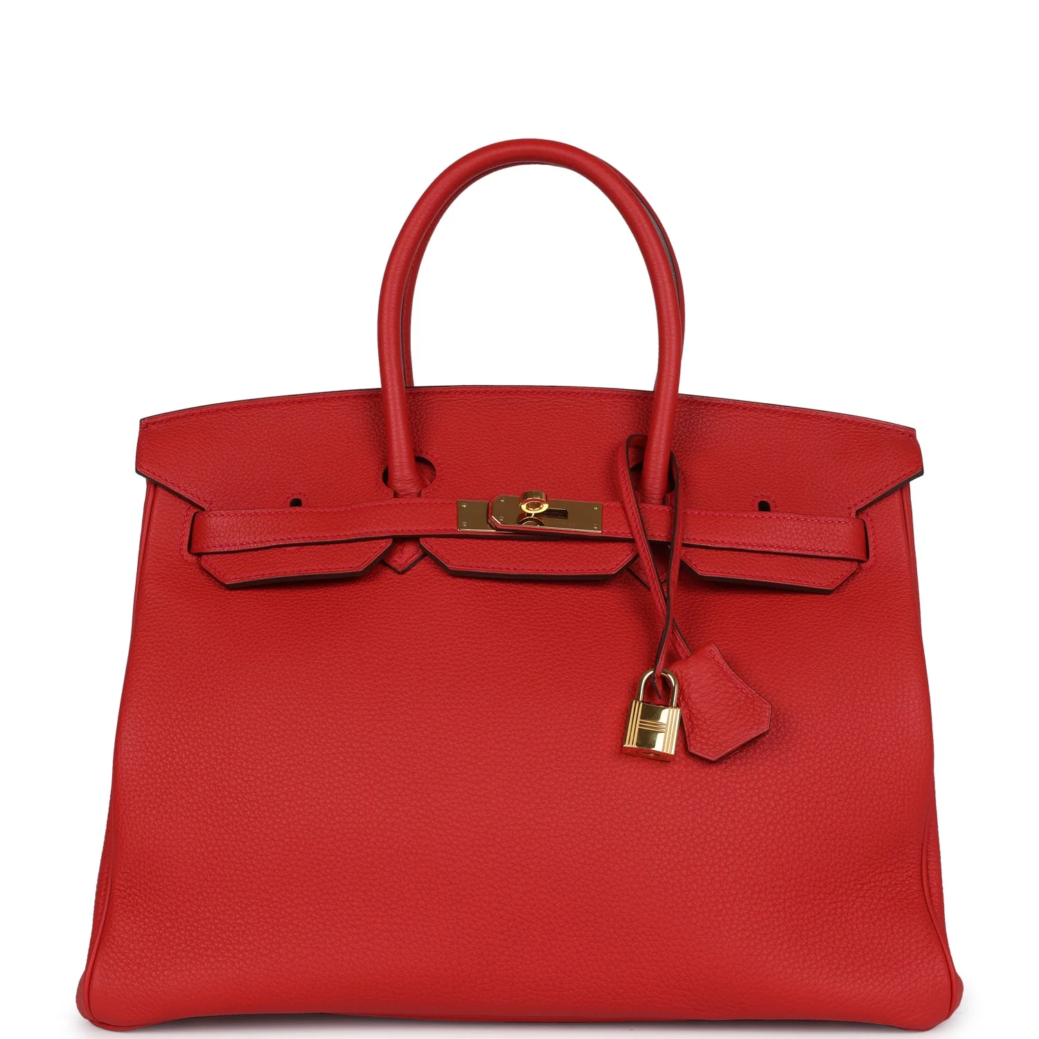Replicate Hermes Birkin 35 Rouge Tomate Togo Gold Hardware(1:1 replica)