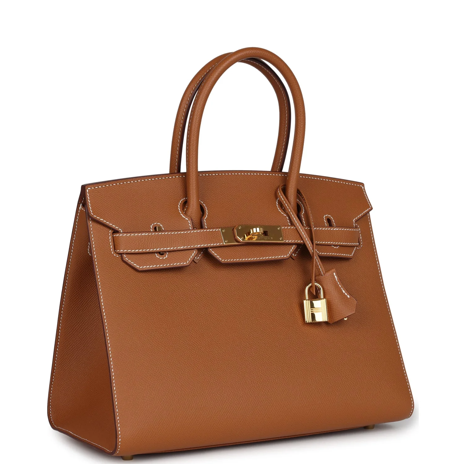Replicate Hermes Birkin Sellier 30 Gold Epsom Gold Hardware(1:1 replica)
