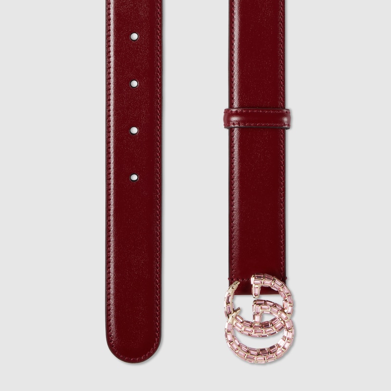 Replicate GG Marmont thin belt with crystals(1:1 replica)