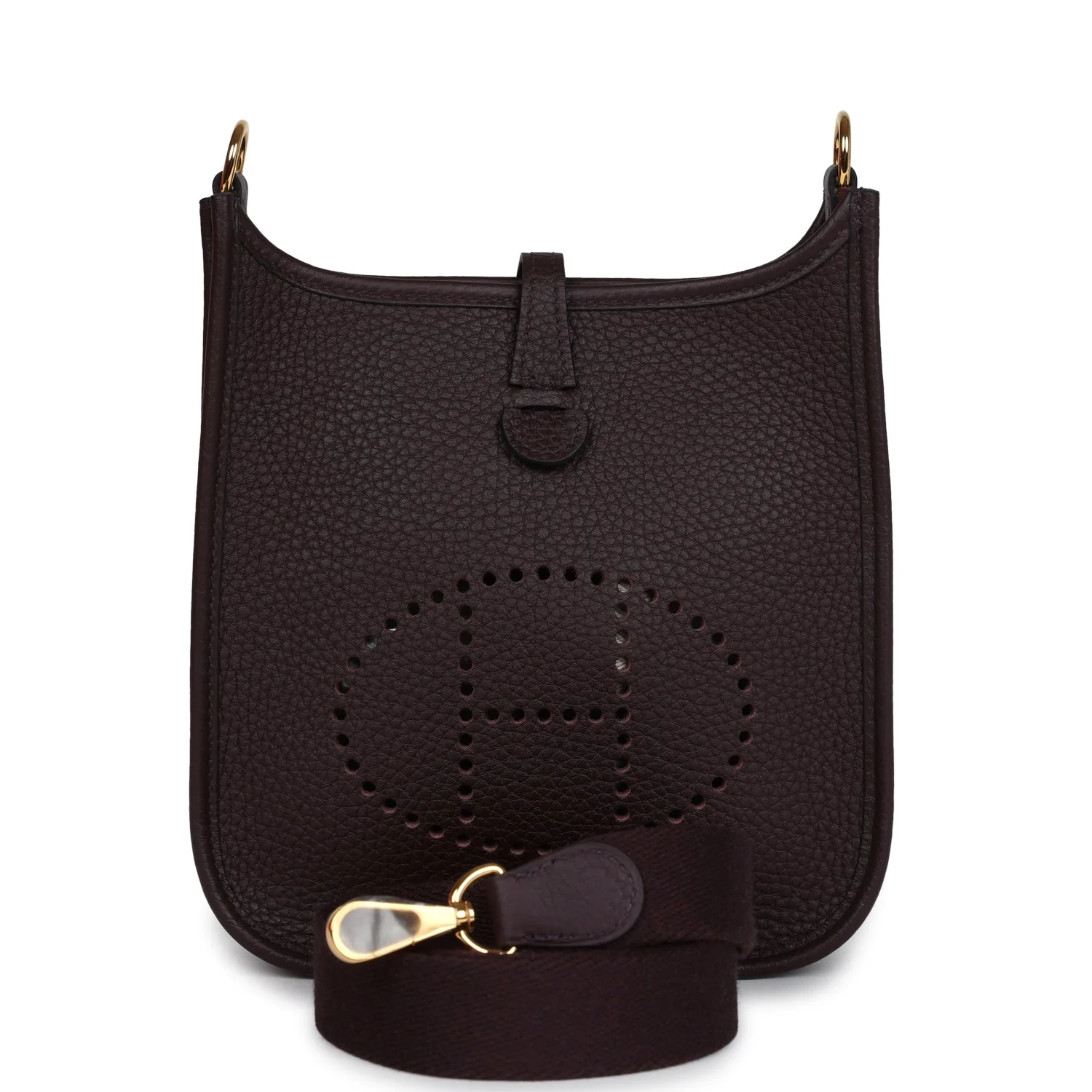 Replicate Hermes Evelyne TPM Rouge Sellier Clemence Gold Hardware(1:1 replica)